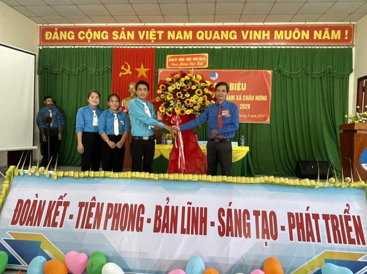 HỘI LIÊN HIỆP THANH NIÊN VIỆT NAM XÃ CHÂU HƯNG TỔ CHỨC ĐẠI HỘI ĐẠI BIỂU HỘI LIÊN HIỆP THANH NIÊN VIỆT NAM XÃ CHÂU HƯNG LẦN THỨ VII, NHIỆM KỲ 2024-2029